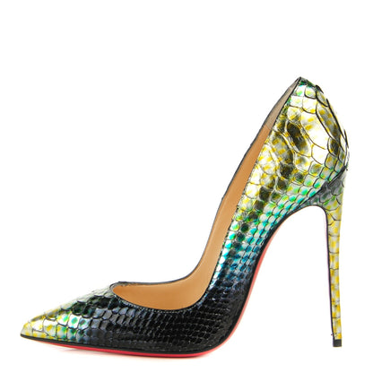 Christian Louboutin Python So Kate 120 Pumps 36 Mimosa 1 of 6