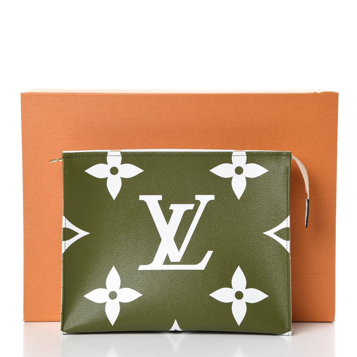Monogram Giant Toiletry Pouch 26 Kaki