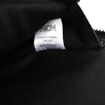MCM Calfskin Ottomar Monogram Duke Backpack Black 8 of 12