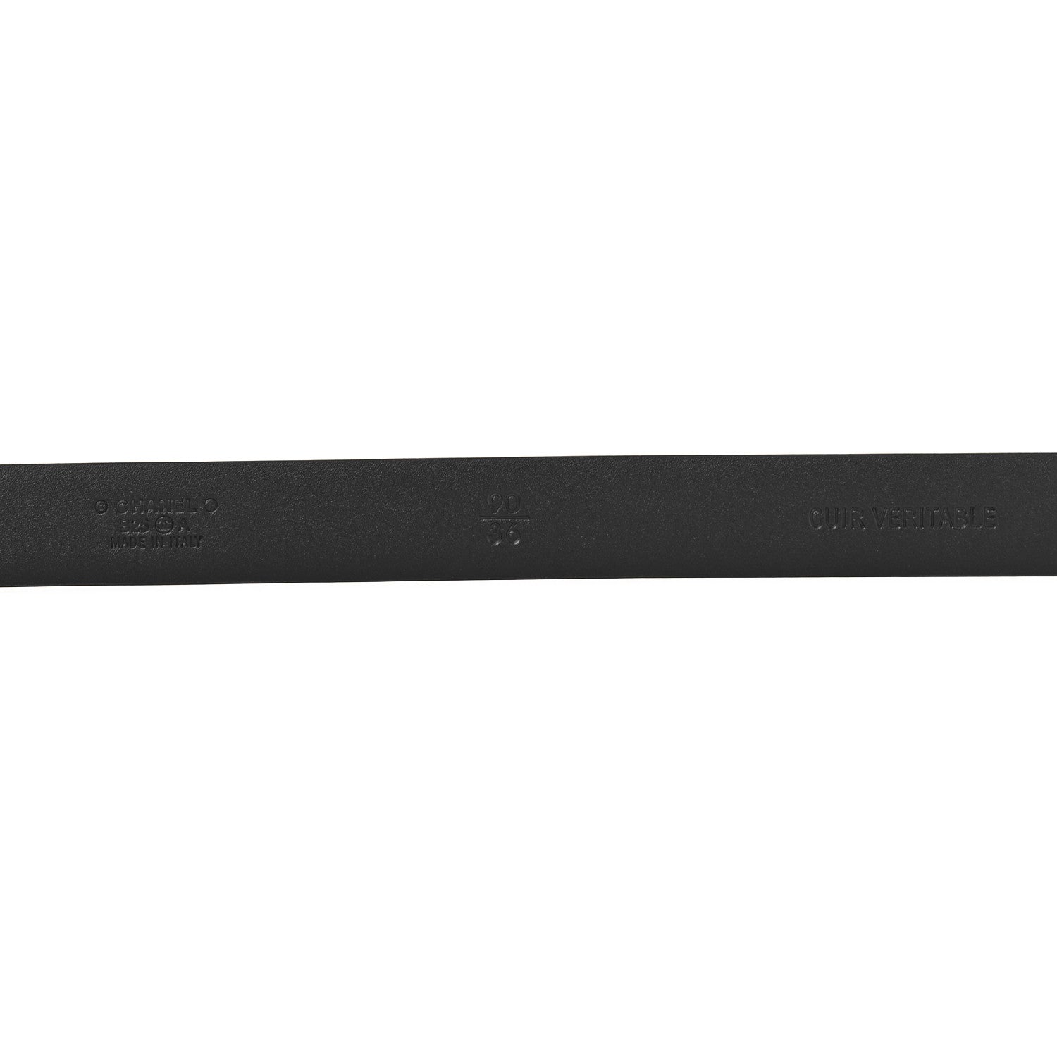Chanel Caviar Skinny Belt 90 36 Black 5 of 6