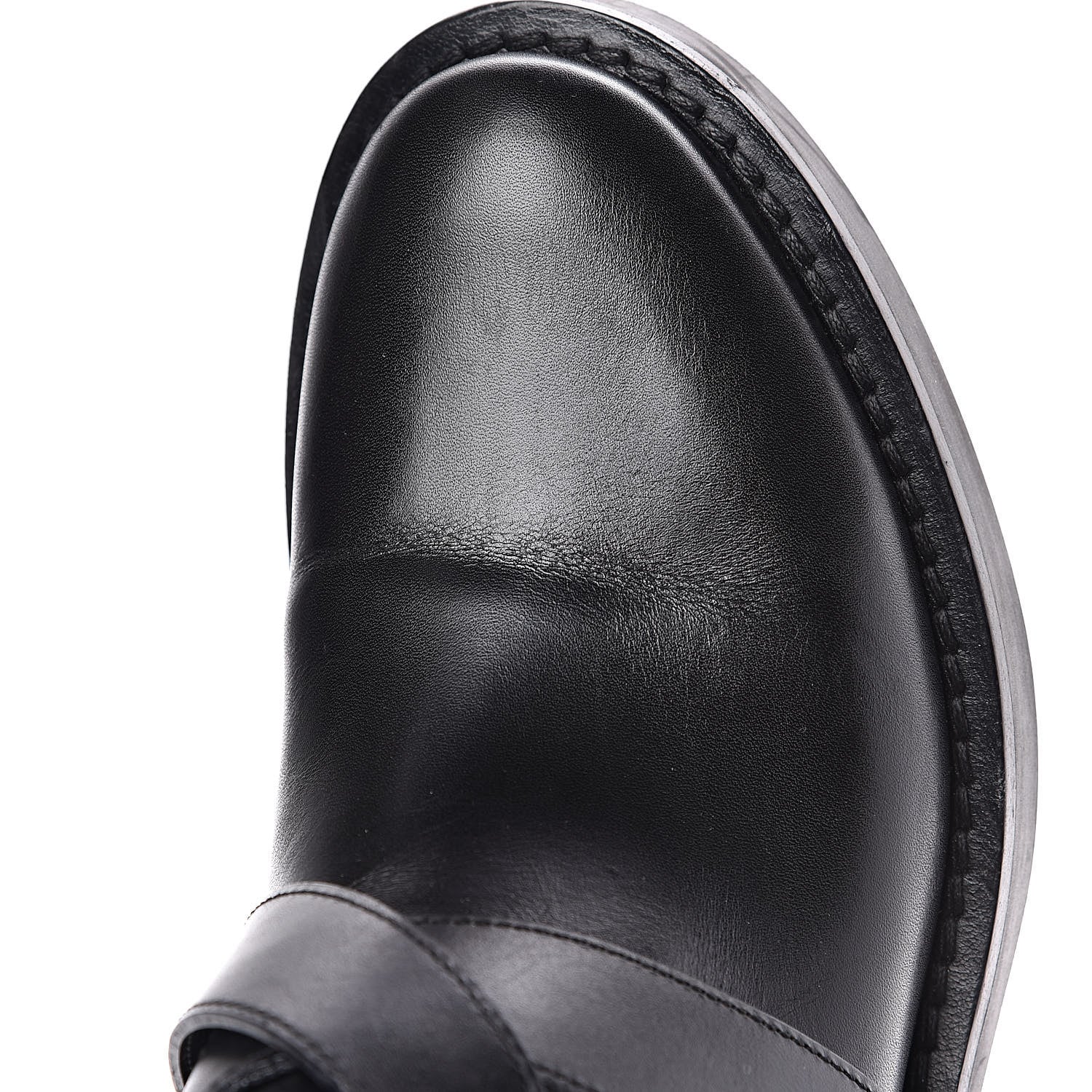 Louis Vuitton Calfskin Embossed Monogram Rebellion Half Boots 37.5 Black 7 of 9