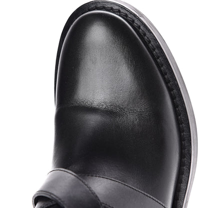 Louis Vuitton Calfskin Embossed Monogram Rebellion Half Boots 37.5 Black 7 of 9