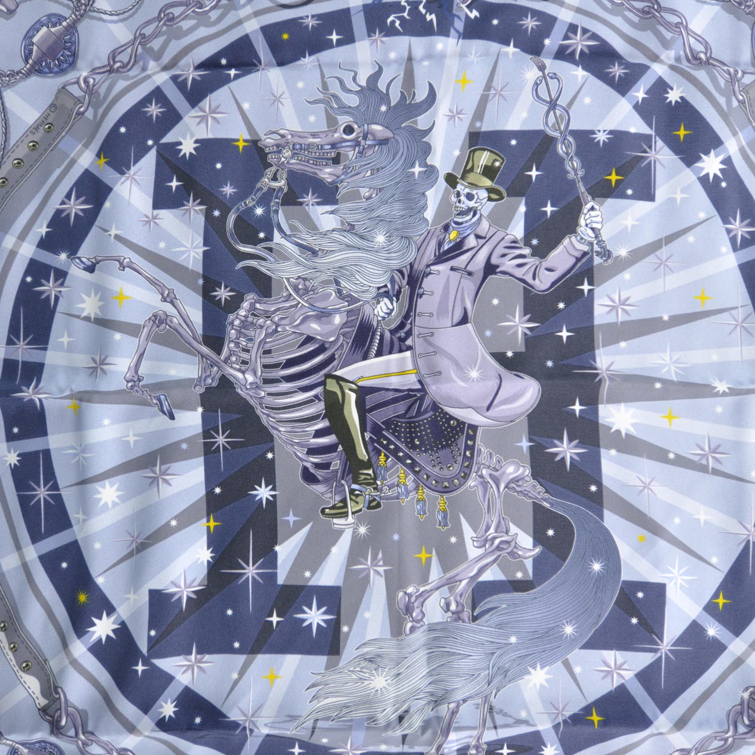 Hermes Silk C Est La Fete Scarf 70 1 of 8