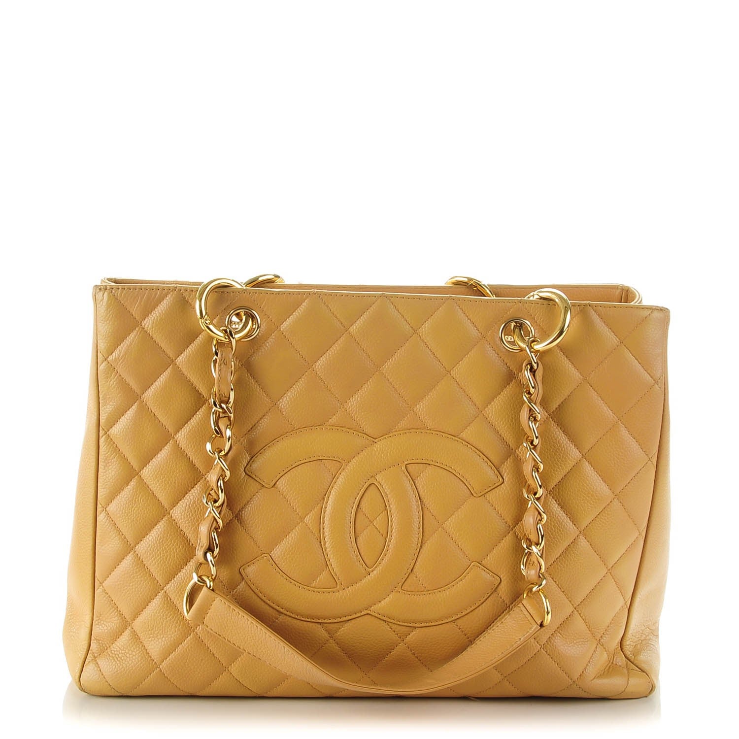 Chanel Caviar Quilted Grand Shopping Tote GST Beige 1 of 15