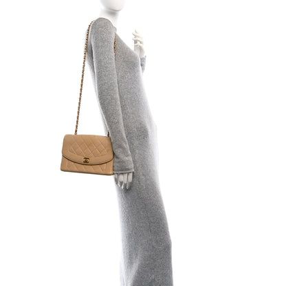 Chanel Lambskin Quilted Medium Single Flap Beige 2 of 10
