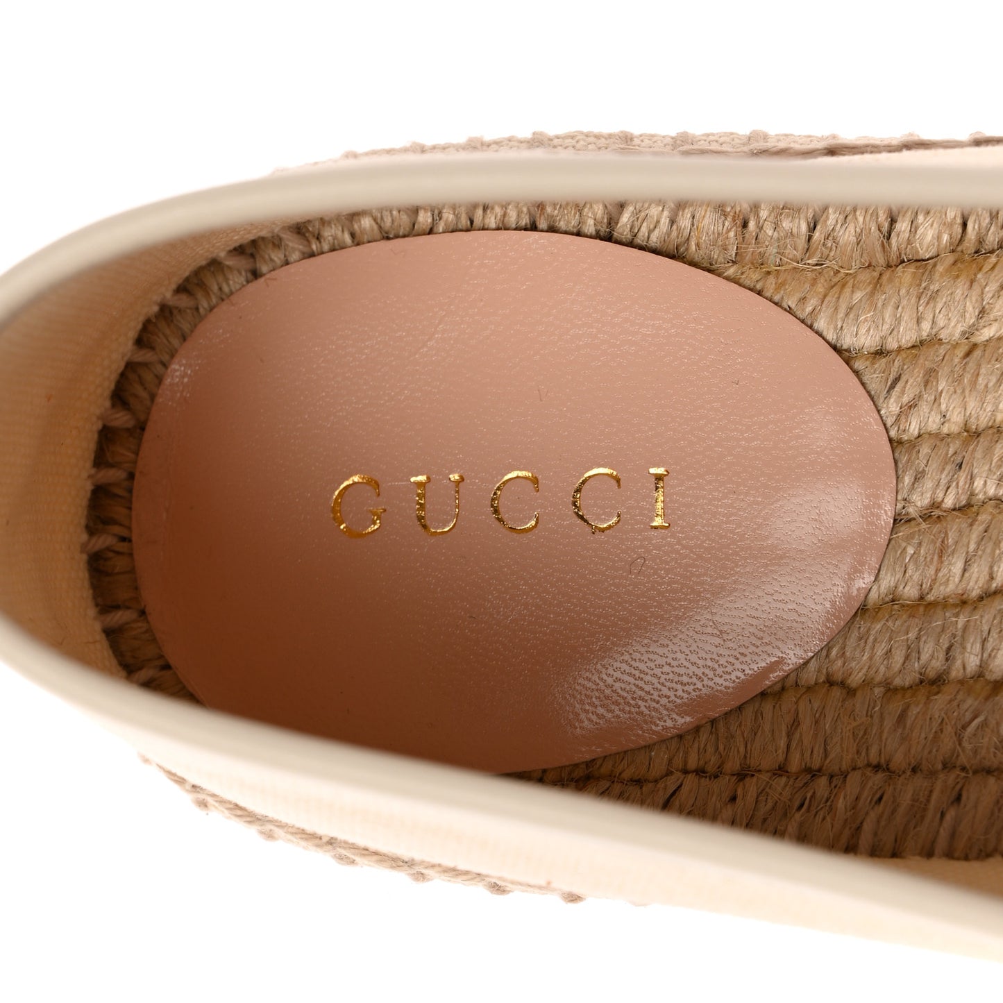 Canvas Logo Espadrilles 37.5 Greggio White