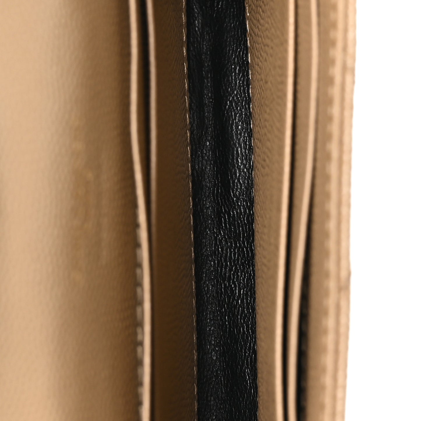 Grain De Poudre Matelasse Chevron Small Monogram Envelope Wallet Dark Latte
