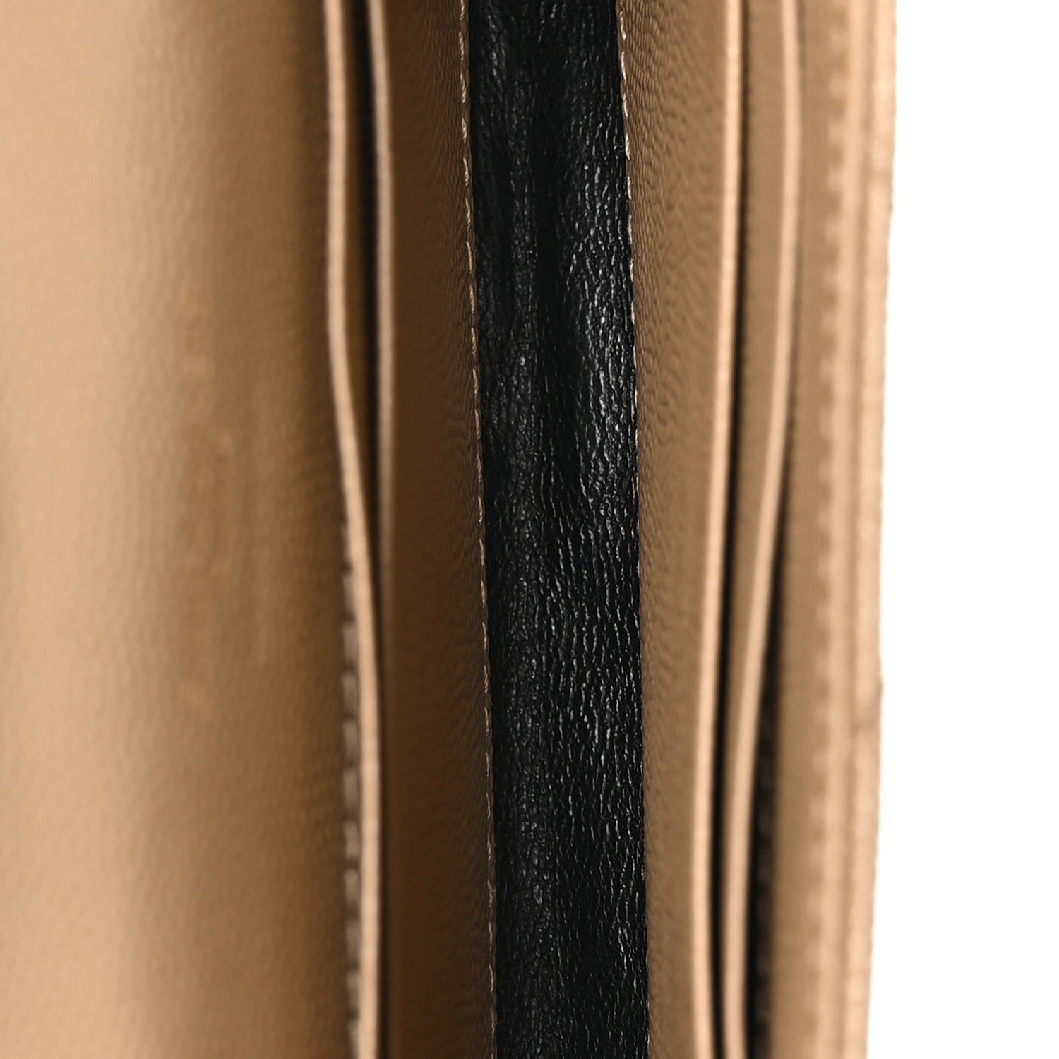 Saint Laurent Grain De Poudre Matelasse Chevron Small Monogram Envelope Wallet Dark Latte 5 of 8