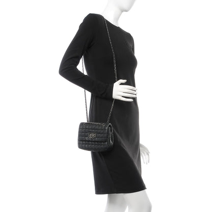 Chanel Iridescent Calfskin Square Quilted Mini Flap Black 2 of 11