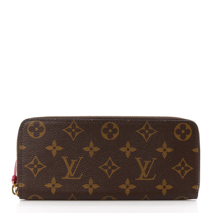 Louis Vuitton Monogram Clemence Wallet Fuchsia 1 of 10