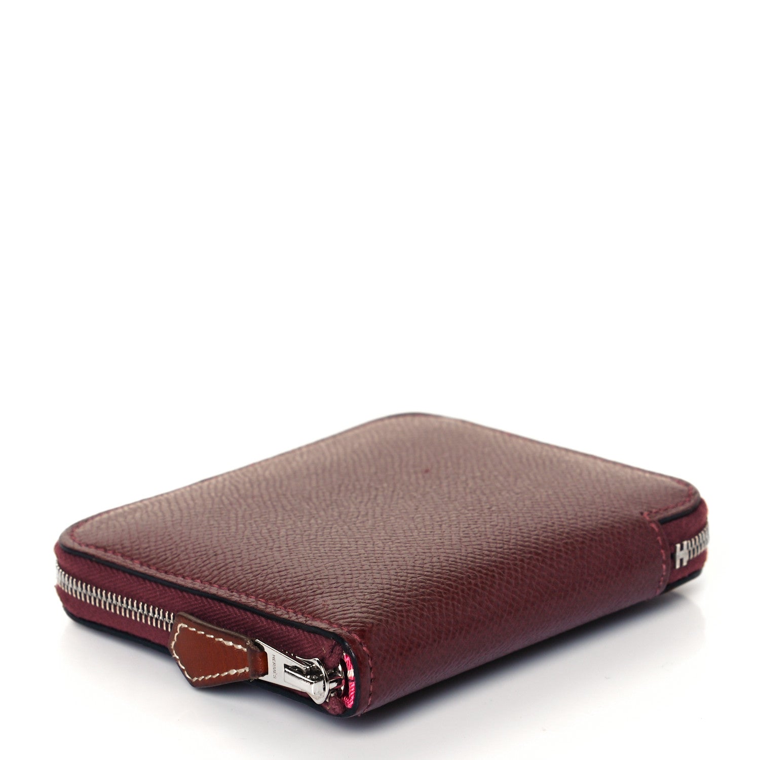 Hermes Epsom Silk'In Compact Wallet Rouge H 3 of 8