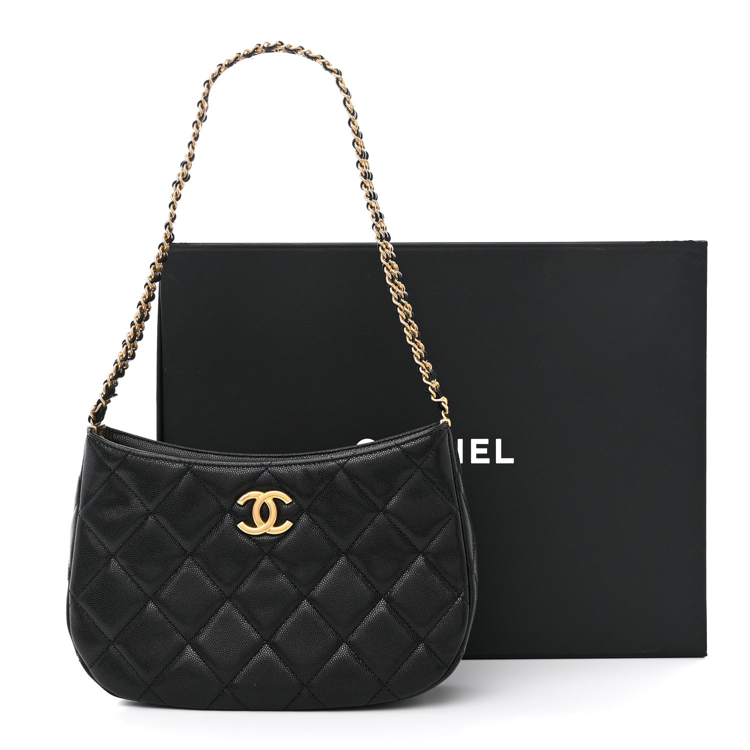 Chanel Caviar Quilted Hobo Black 11 of 11