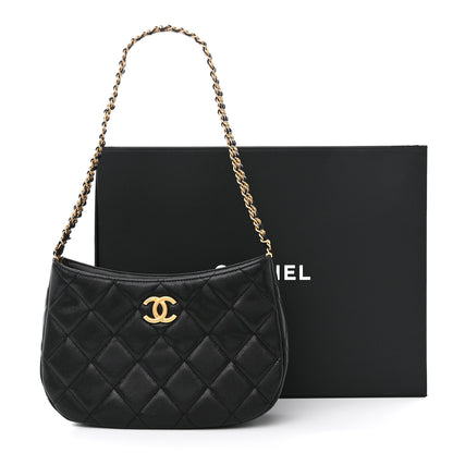 Chanel Caviar Quilted Hobo Black 11 of 11