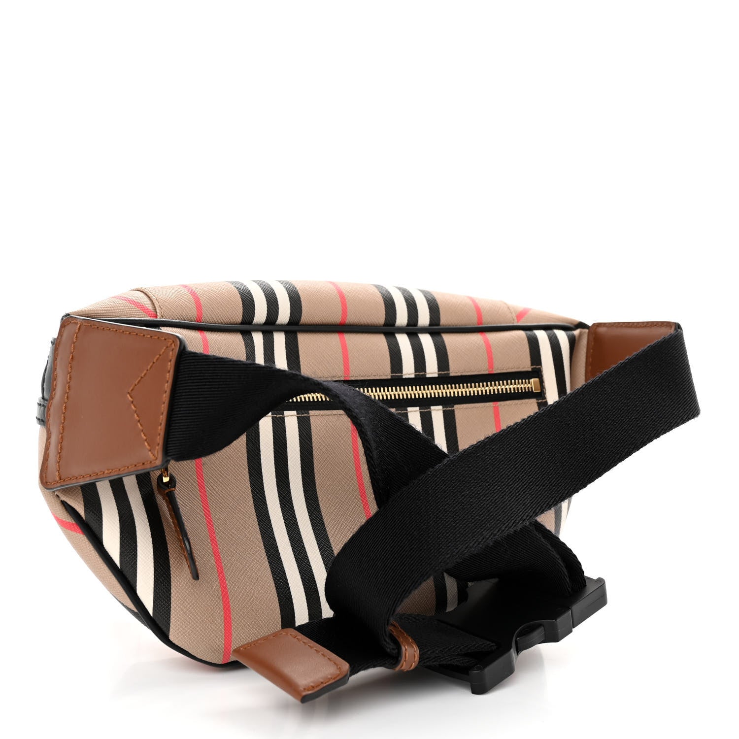 Burberry E-Canvas Icon Stripe Sonny Bum Bag Archive Beige 3 of 9