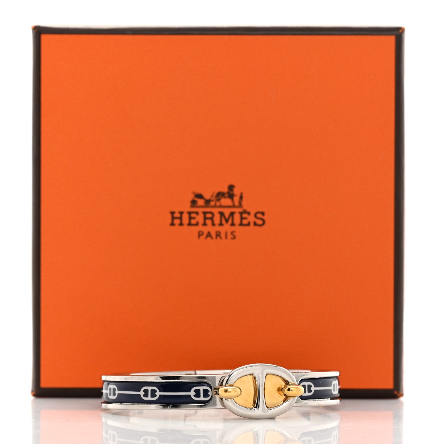 Hermes Enamel Mini Farandole Clic Chaine d'Ancre Bracelet PM Lilas 5 of 5