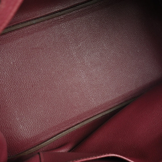 Taurillon Clemence Birkin 35 Rubis Red