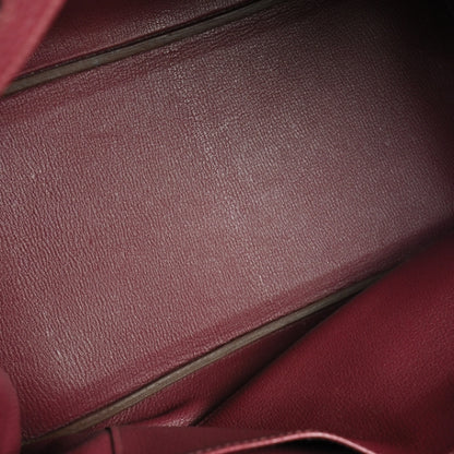 Hermes Taurillon Clemence Birkin 35 Rubis Red 2 of 5