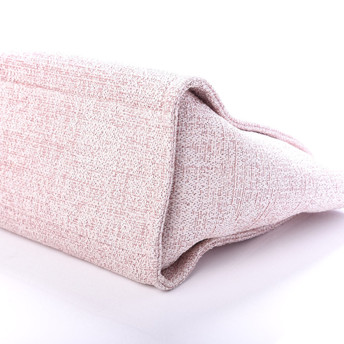 Straw Lurex Medium Deauville Tote Pink