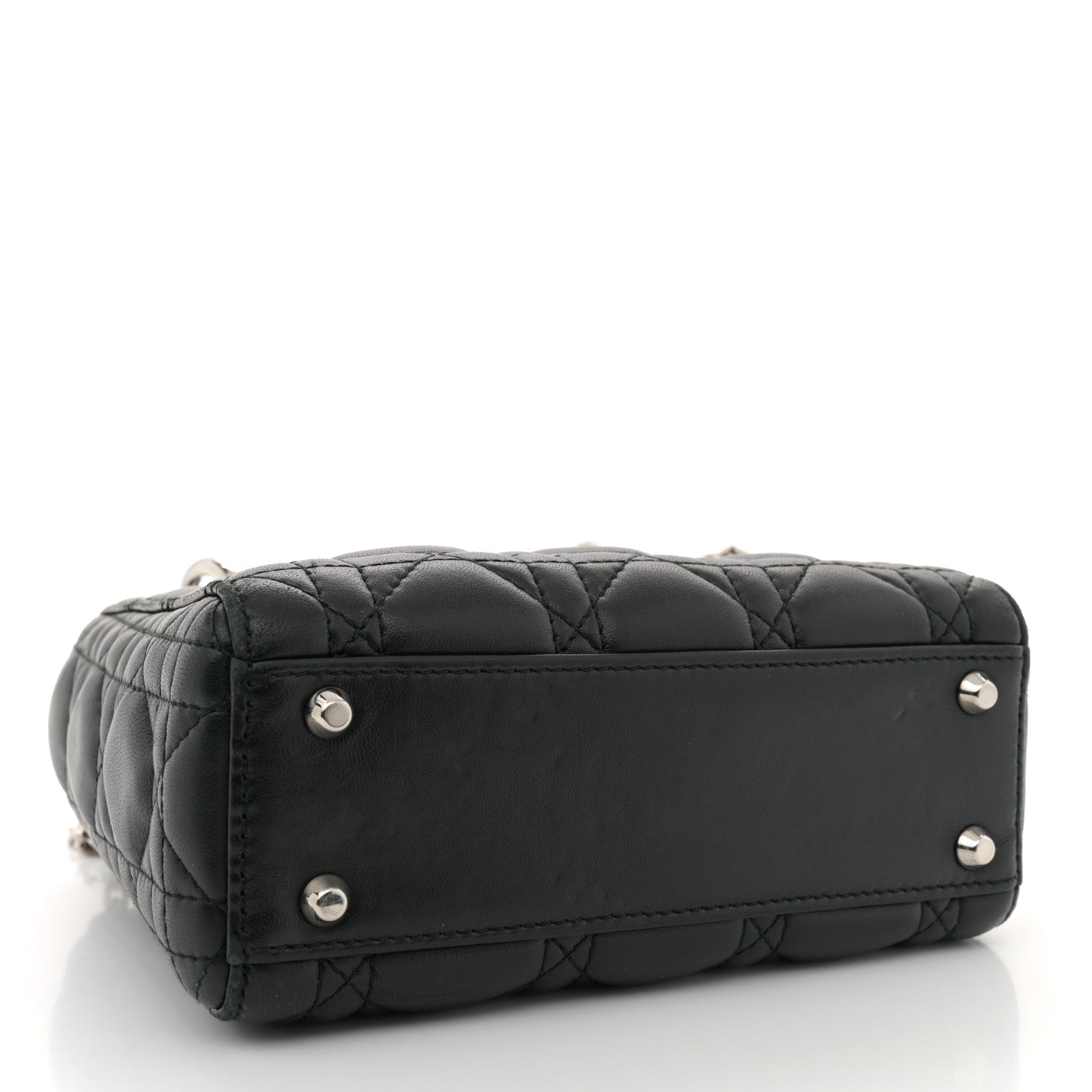 Christian Dior Lambskin Cannage Mini Lady Dior Black 4 of 14