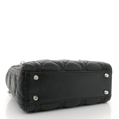 Christian Dior Lambskin Cannage Mini Lady Dior Black 4 of 14