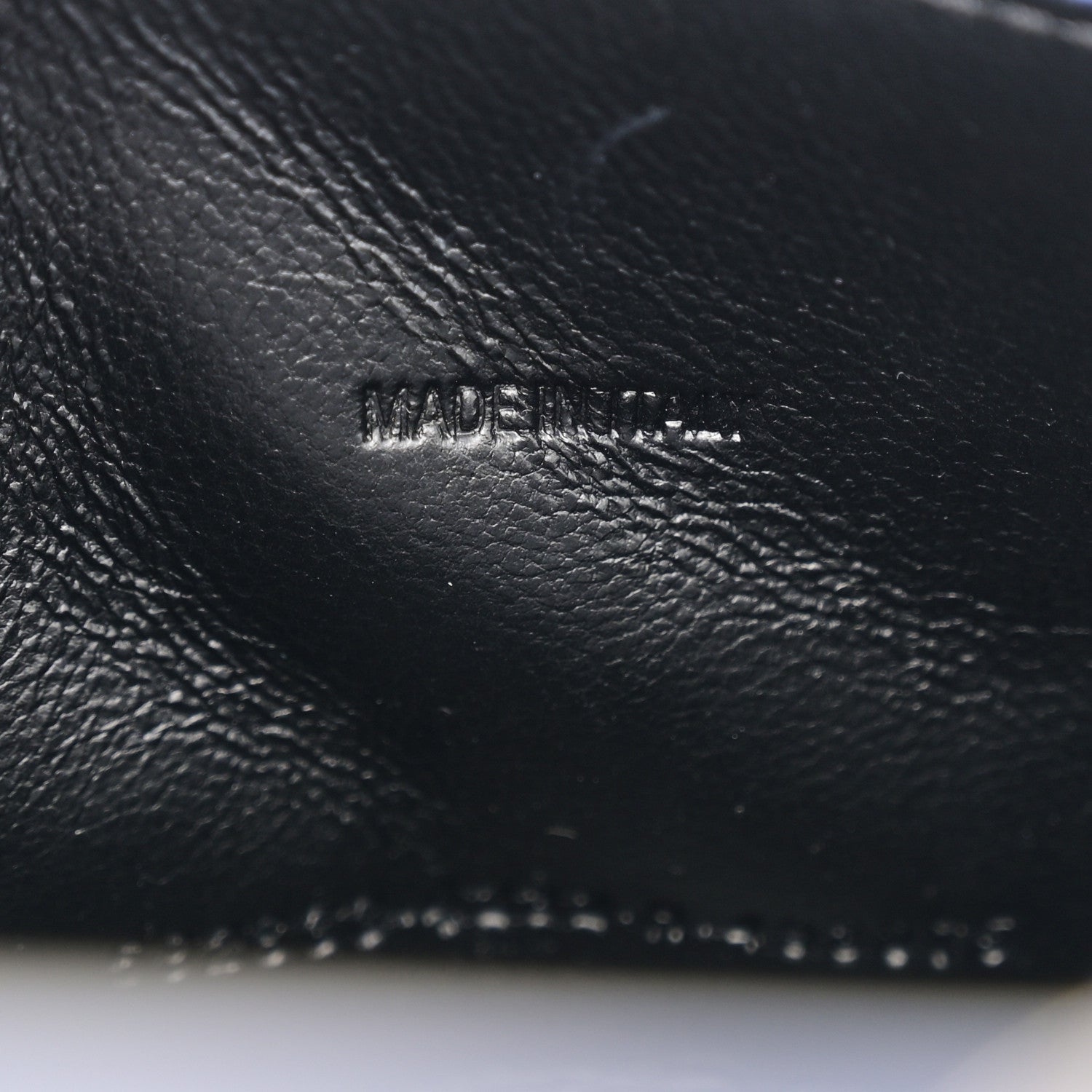 Balenciaga Metallic Shiny Calfskin Crocodile Embossed Hourglass Top Handle Bag XS Royal Blue 7 of 13