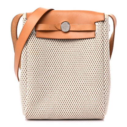 Hermes Toile Vache Calfskin Herbag TPM Natural 1 of 15