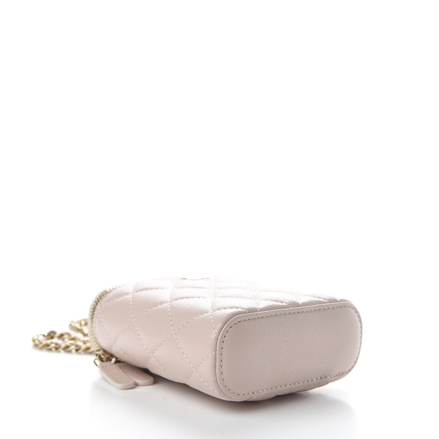 Chanel Caviar Quilted Small Vertical Coco Beauty Vanity Case With Chain Light Pink 4 of 10
