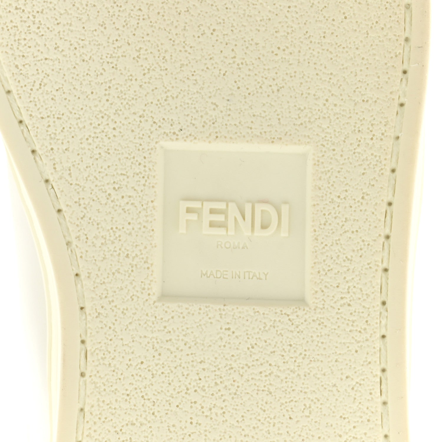 Fendi Vitello Rockoclick Slip On Sneakers 35 White Multicolor 7 of 10