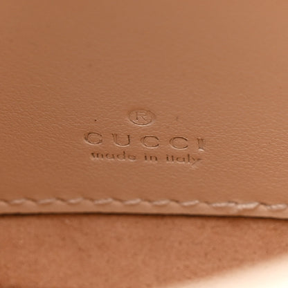 Gucci Calfskin Matelasse Monochrome GG Marmont Chain Mini Belt Bag Mystic White 6 of 11