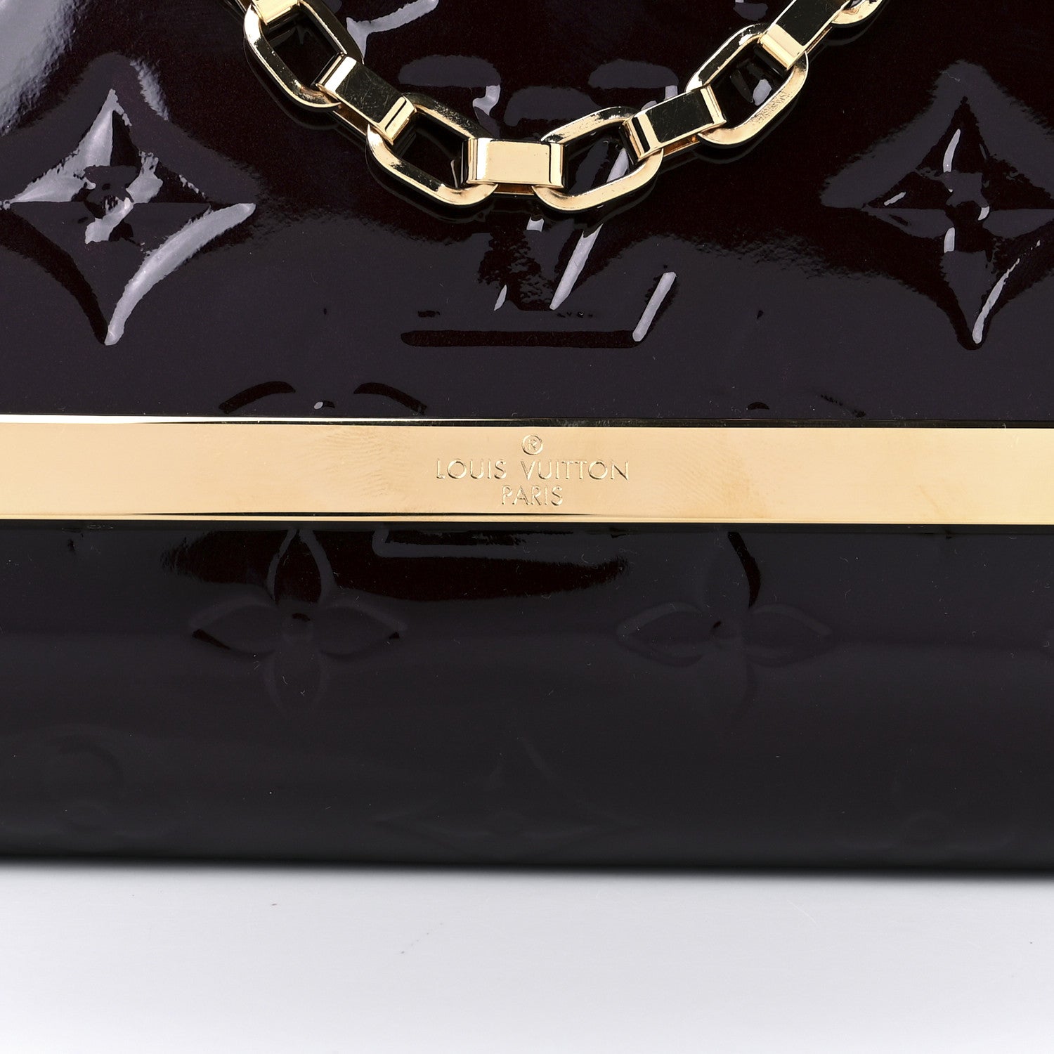 Louis Vuitton Vernis Ana Clutch Amarante 8 of 10