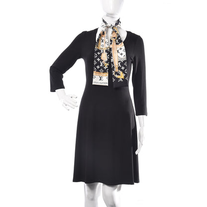 Louis Vuitton Silk Monogram Confidential Bandeau Black 2 of 4
