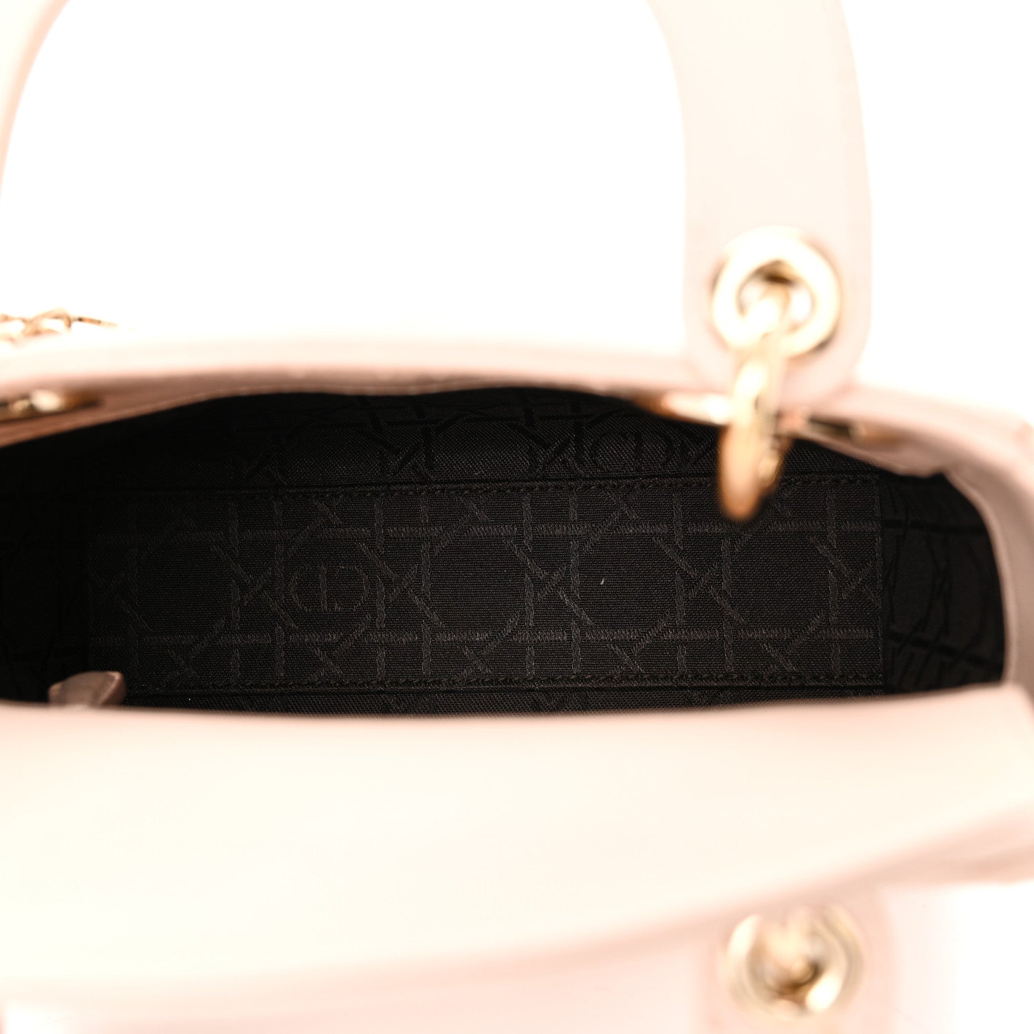 Christian Dior Lambskin Cannage Mini Lady Dior Aesthetic Beige 5 of 11