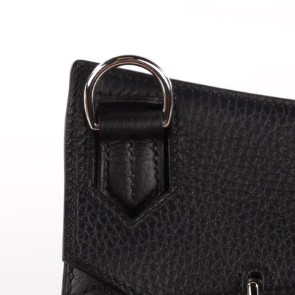 Hermes Taurillon Clemence Jypsiere 28 Black 12 of 19