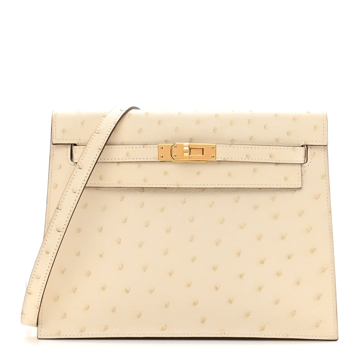 Ostrich Kelly Danse II Belt Bag Nata