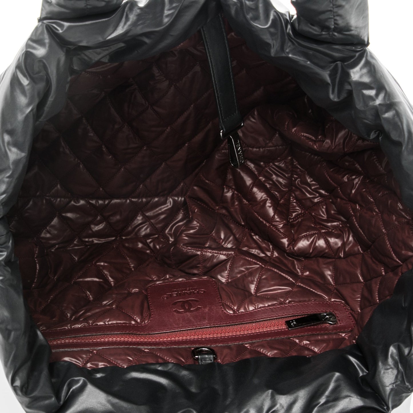 Nylon Medium Coco Cocoon Reversible Tote Black
