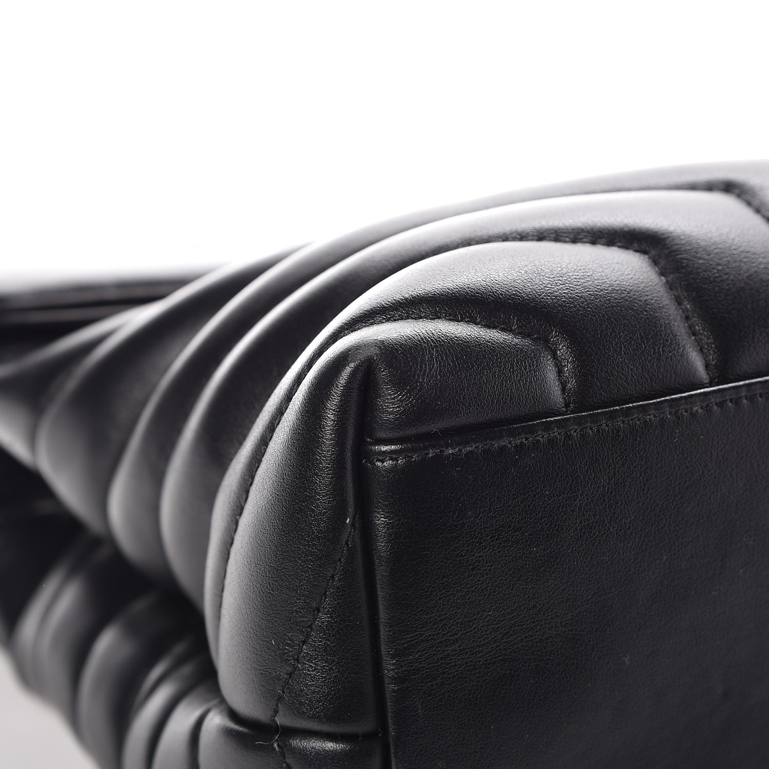 Saint Laurent Calfskin Y Quilted Monogram Medium Loulou Chain Satchel Black 8 of 12