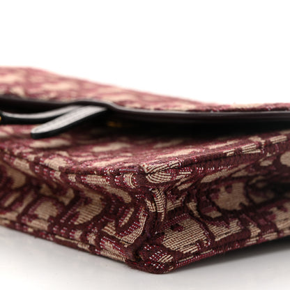 Christian Dior Oblique Saddle Belt Bag Bordeaux 11 of 12