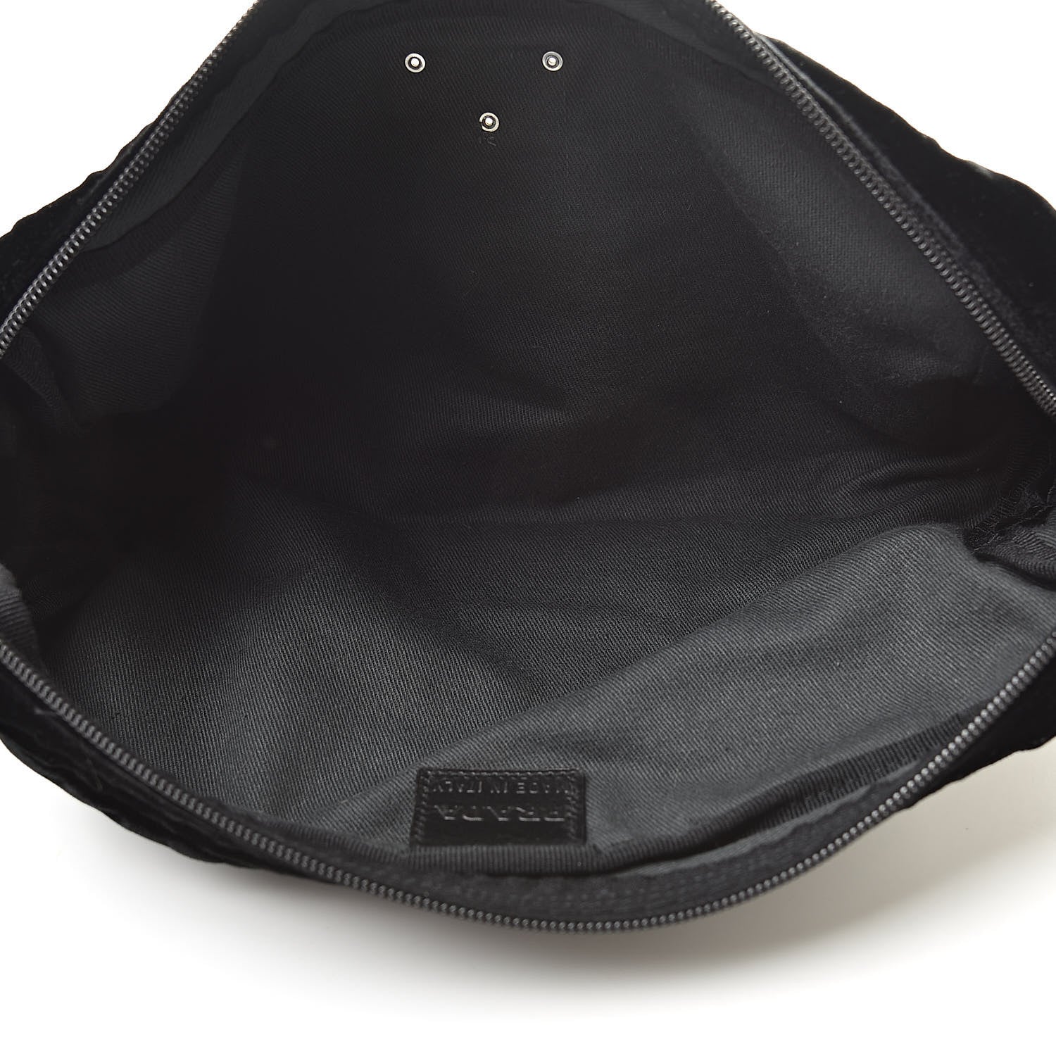 Prada Velvet Cosmetic Pouch Black 5 of 9