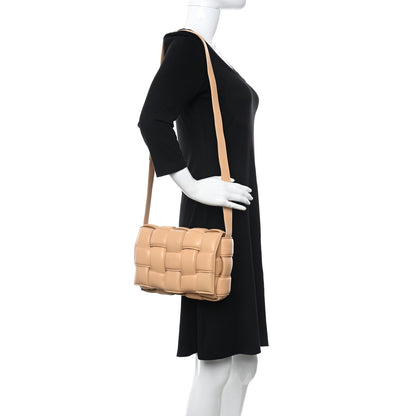 Bottega Veneta Nappa Maxi Intreccio Padded Cassette Crossbody Bag Almond 2 of 10