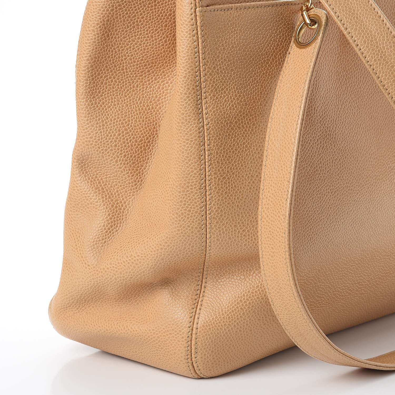 Chanel Caviar CC Shopper Tote Beige 17 of 19