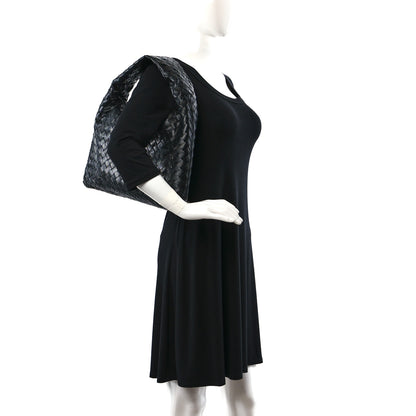 Bottega Veneta Calfskin Intrecciato Small Hop Black 2 of 8
