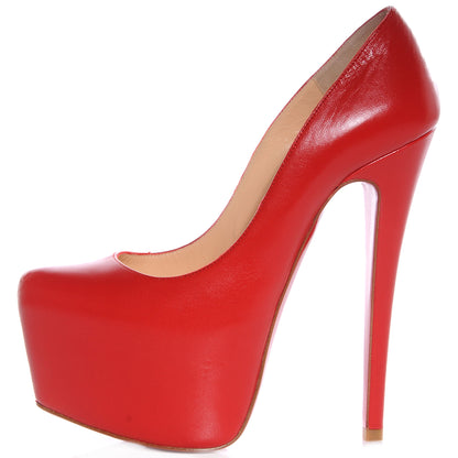 Christian Louboutin Kid Daffodile 160 Pumps 35.5 Red 1 of 6