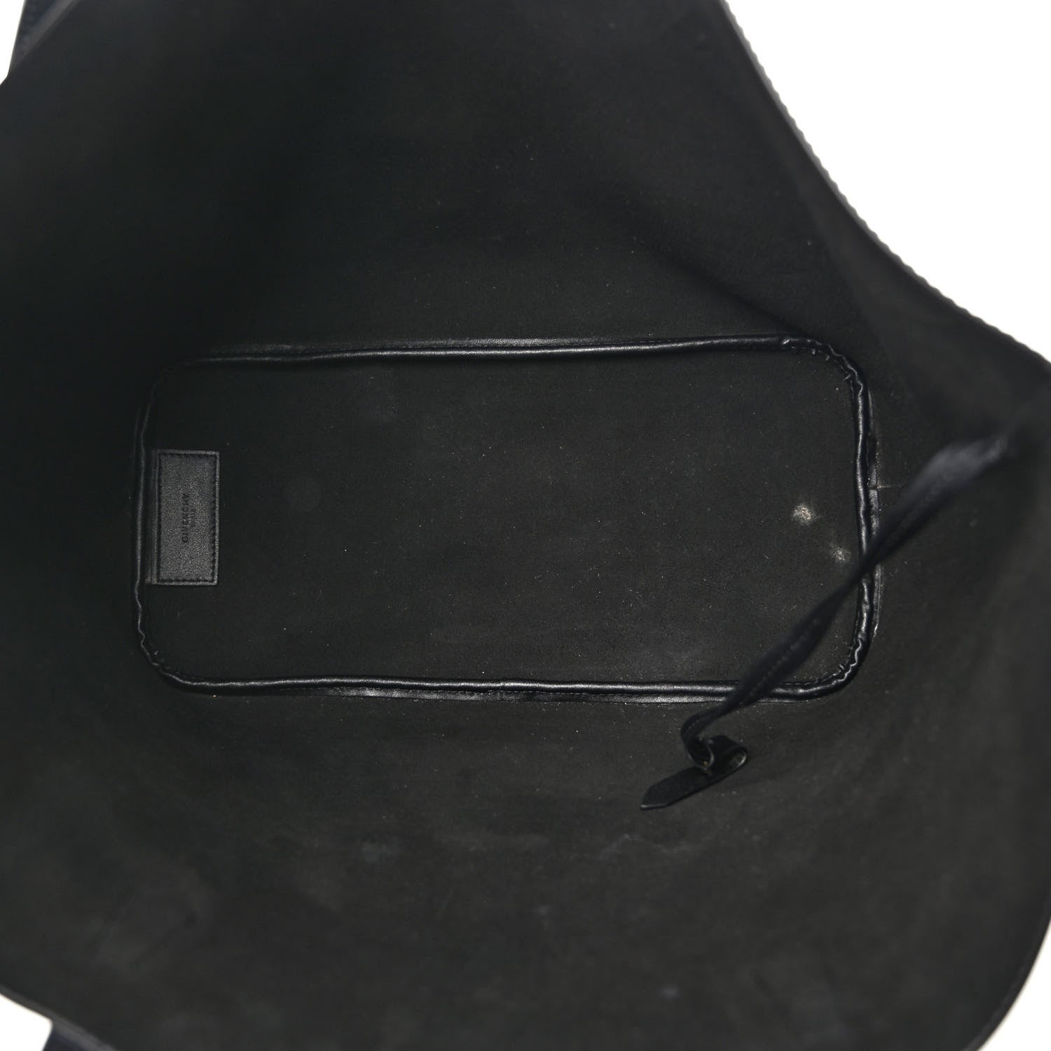 Givenchy Smooth Calfskin Logo Chain Wing Shopper Tote Black White 6 of 14