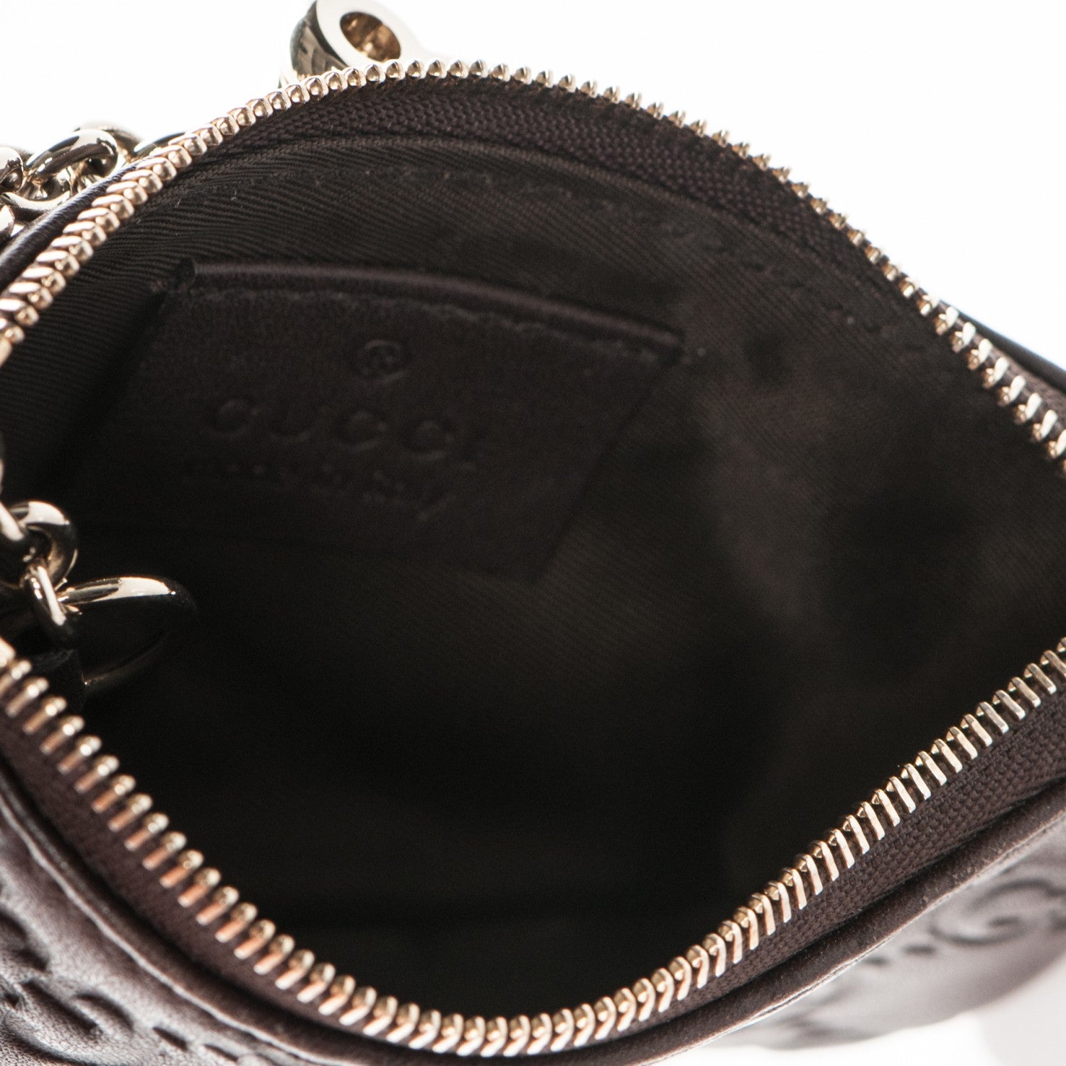 Gucci Guccissima Key Case Chocolate 6 of 6