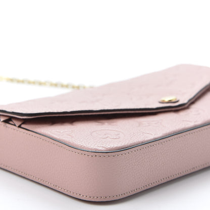 Louis Vuitton Empreinte Pochette Felicie Chain Wallet Rose Poudre 5 of 10