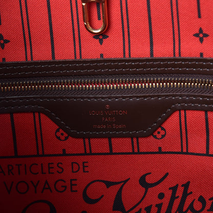 Louis Vuitton Damier Ebene Neverfull MM 6 of 9