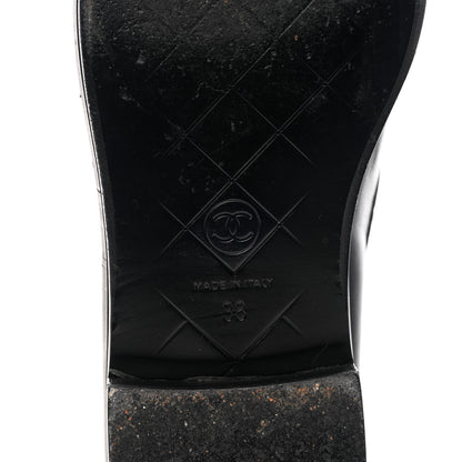 Chanel Lambskin Quilted CC Turnlock Loafers 38 Black 8 of 12