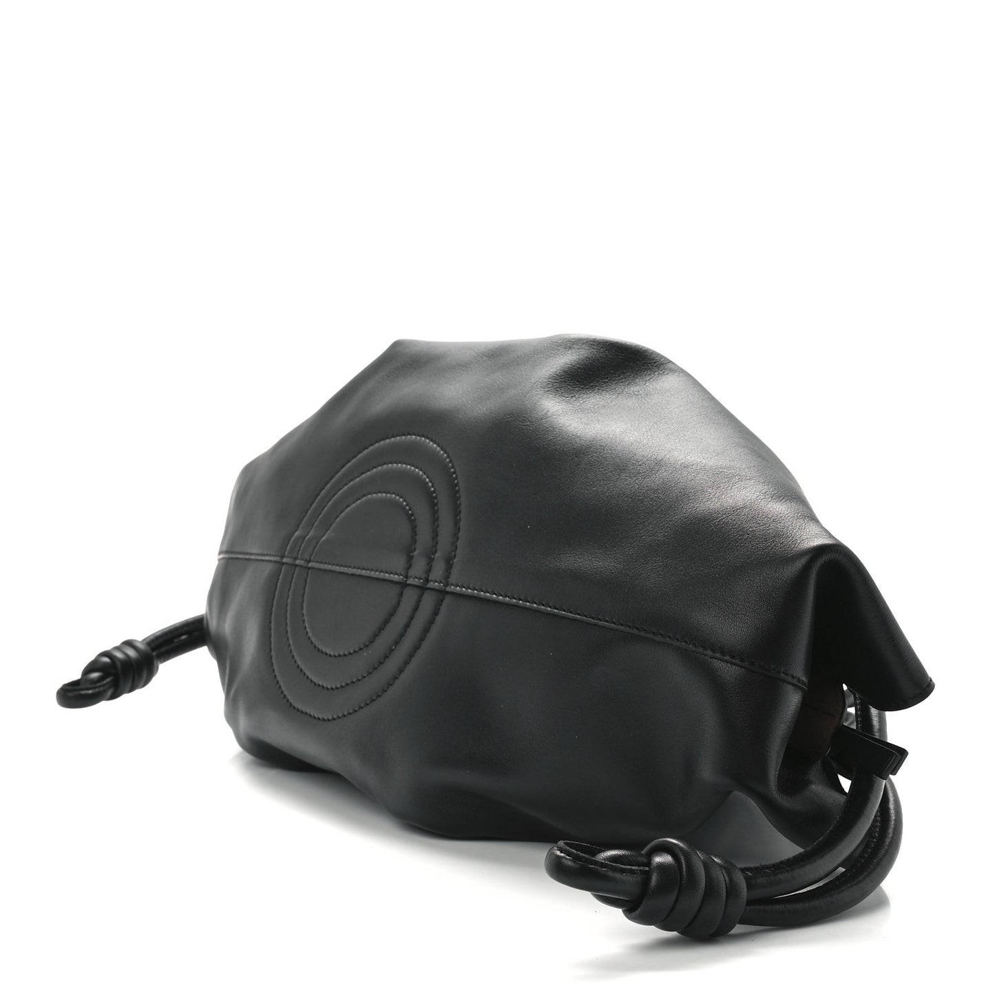 Shiny Nappa Calfskin Paseo Bag Black