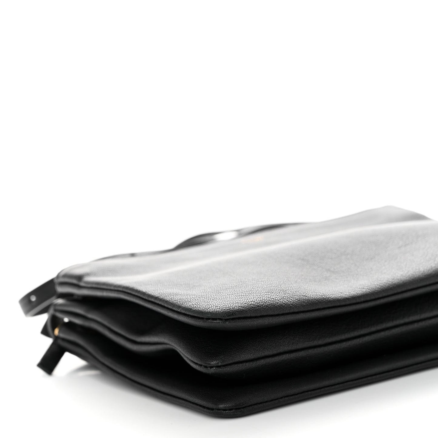 Goatskin Small Trio Crossbody Bag Black
