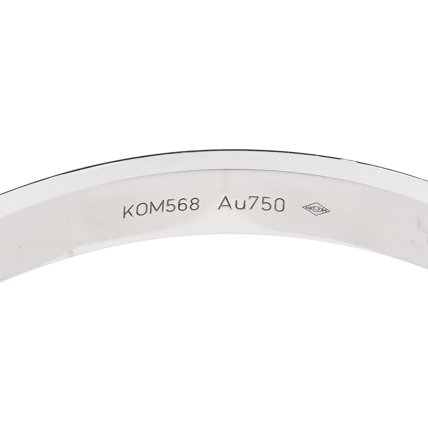 18K White Gold LOVE Bracelet 20